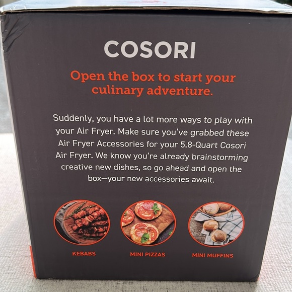 Cosori 5.8 Quart Air Fryer Accessories New in Box - Picture 2 of 5
